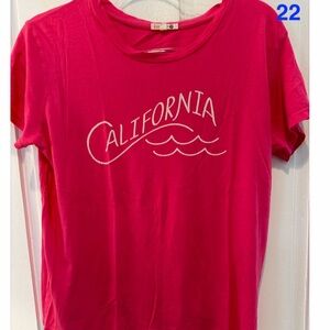 Sundry Pink California Wave Tee